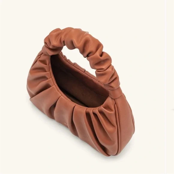 JW PEI Gabbi Ruched Hobo Handbag in Nutella - Picture 4 of 11